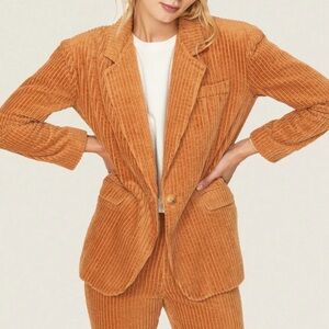 BlankNYC Next Date Camel Corduroy Blazer